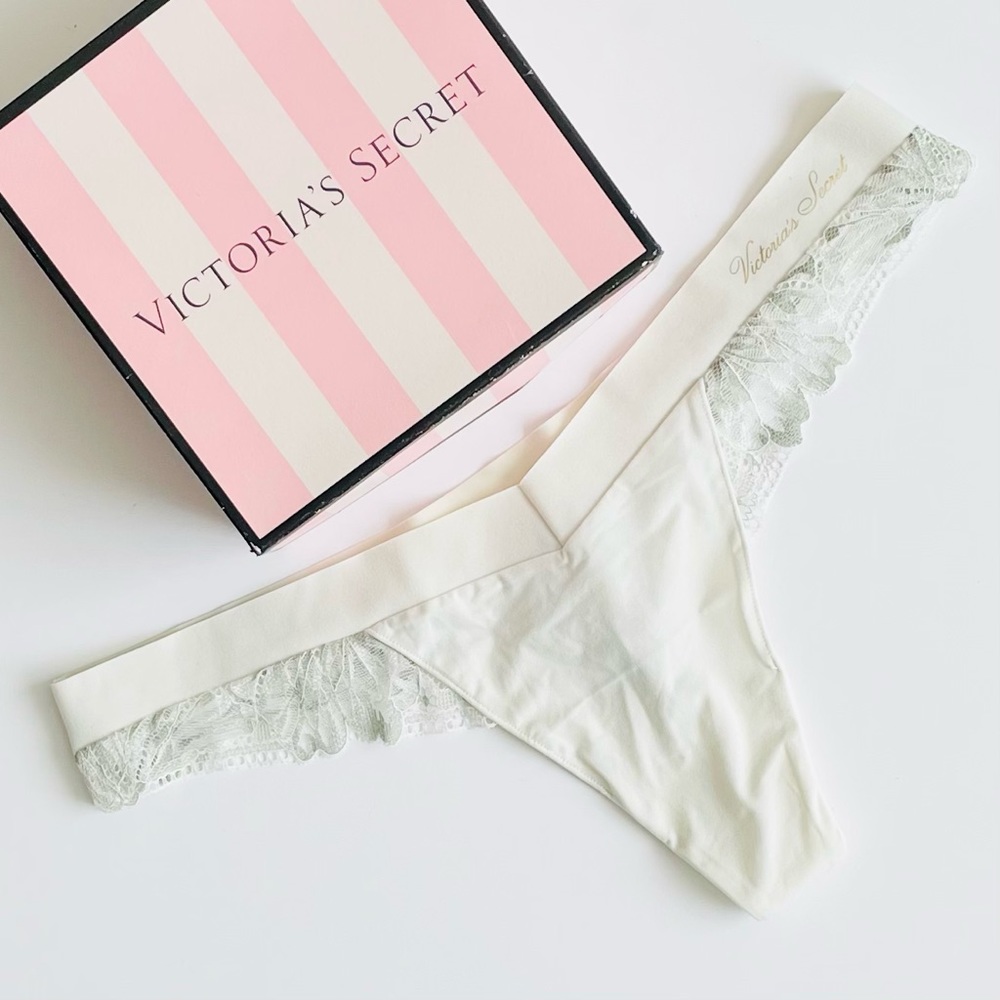 XL Victoria’s Secret mint green thong panty